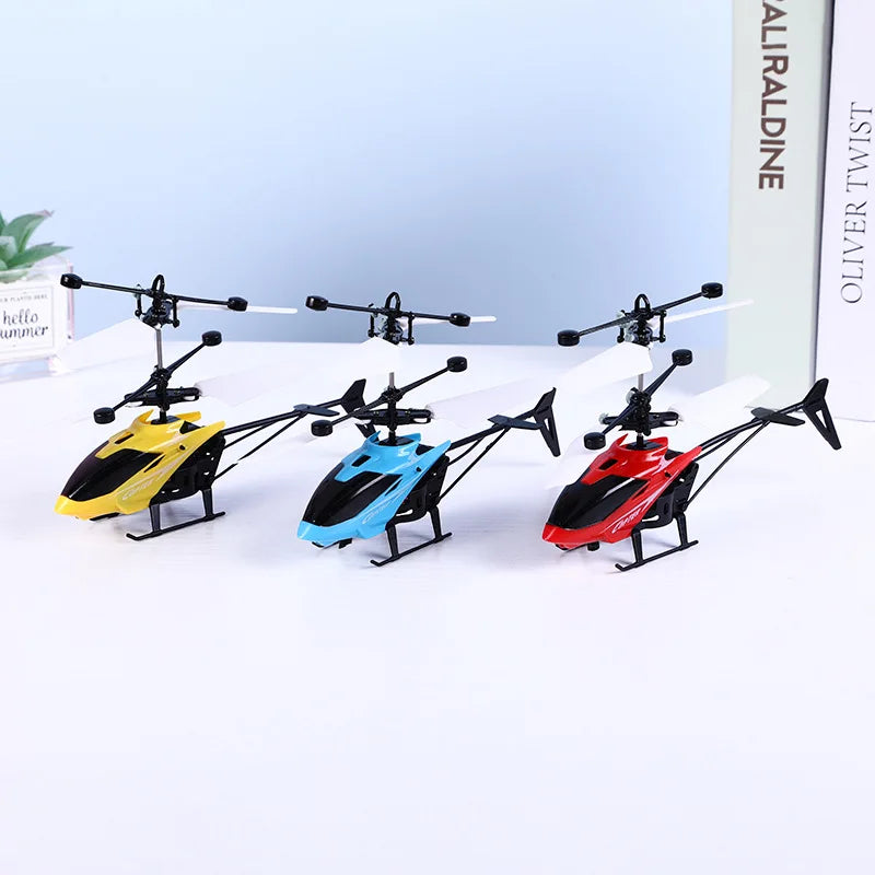 🚁✨ Helicóptero Eléctrico de Inducción con Luces LED – Diversión Aérea Sin Límites