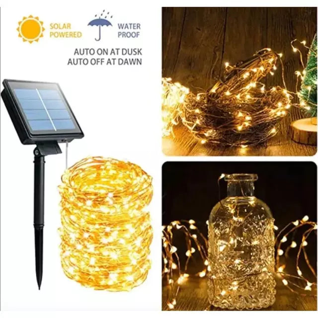 ✨🌞 KIT PROMOCIÓN Luz Hada Solar x3 Unidades – Ilumina y Decora sin Cables