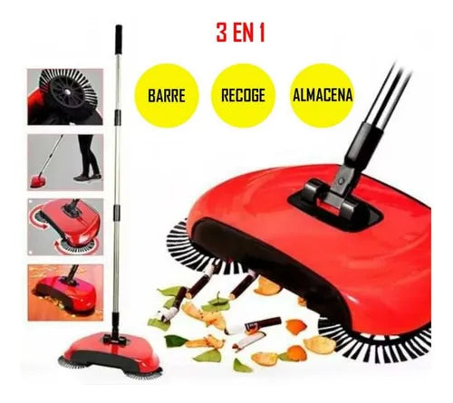 🧹✨ ESCOBA MÁGICA 3 EN 1  – Barre, Recoge y Almacena en un Solo Paso