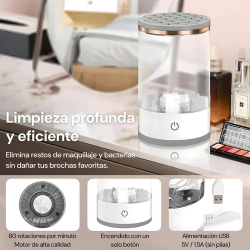 ✨  Limpiador de Brochas Eléctrico USB