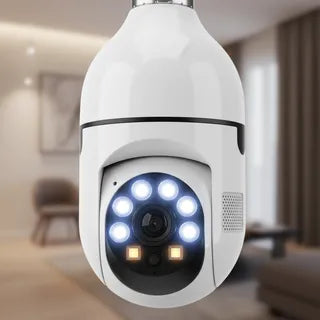 💡📷 Cámara Ampolleta de Seguridad 360° – Protección Inteligente sin Instalación