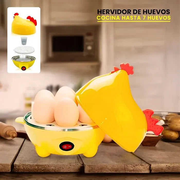 🥚🐔 Hervidor de Huevos Eléctrico (Hasta 7 Huevos) – Huevos Perfectos en Minutos